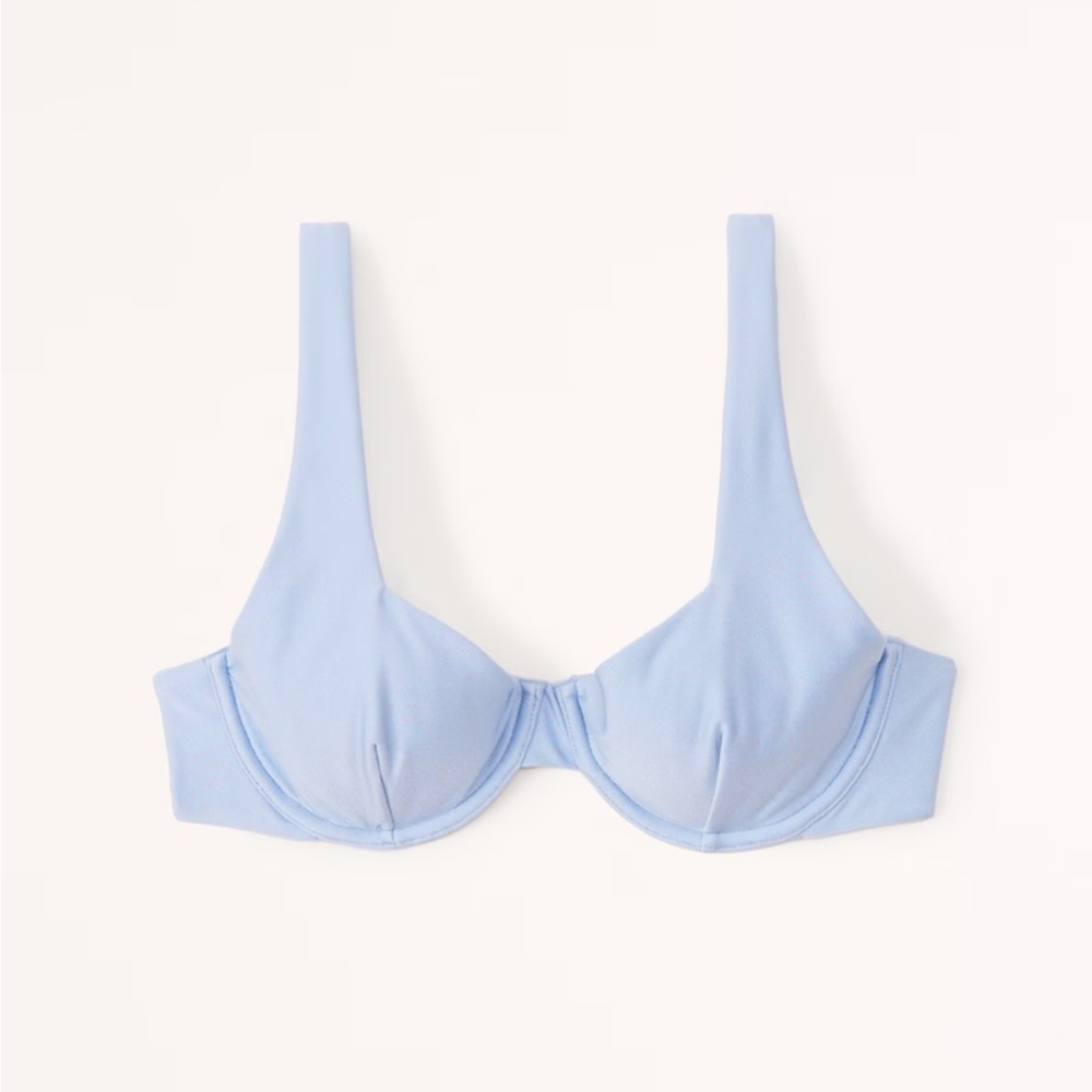 Satin Wide Strap Underwire Bikini Top